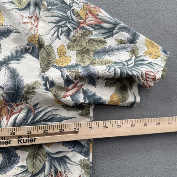 Tori Richard Shirt Mens XL Multicolor Floral Hawaiian Short Sleeve Button Up - Picture 4 of 8
